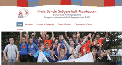 Desktop Screenshot of freie-schule-seligenstadt.de